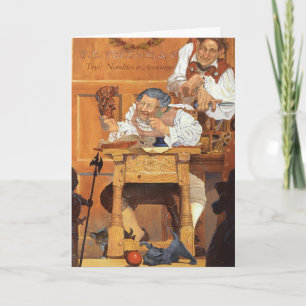 Altes Fezziwig Feiertagskarte