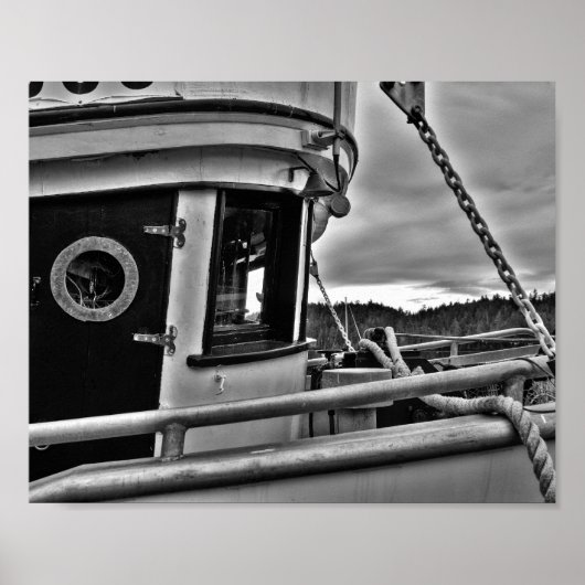 Altes Fischerboot Forecabin - Kunstdrucke Poster (Vorne)