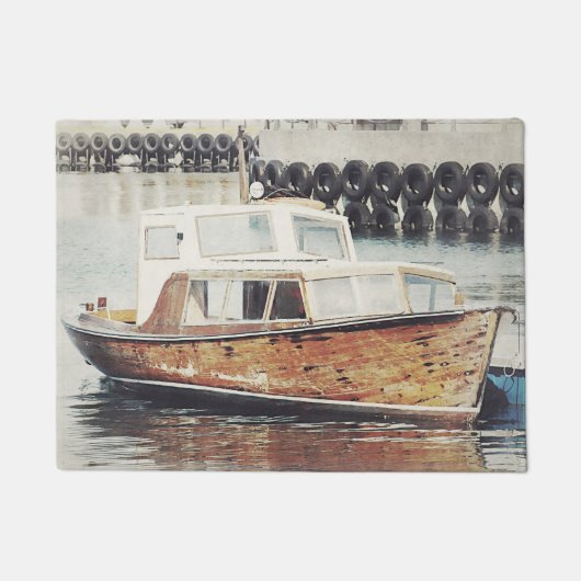 Altes Fischerboot Fußmatte (Vorderseite)