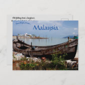 Altes Fischerboot Langkawi Malyasia Postkarte (Vorne/Hinten)
