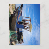 Altes Fischerboot. Postkarte (Vorderseite)