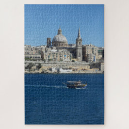 Altes Fischerboot Valletta Hafen Landschaft Malta Puzzle