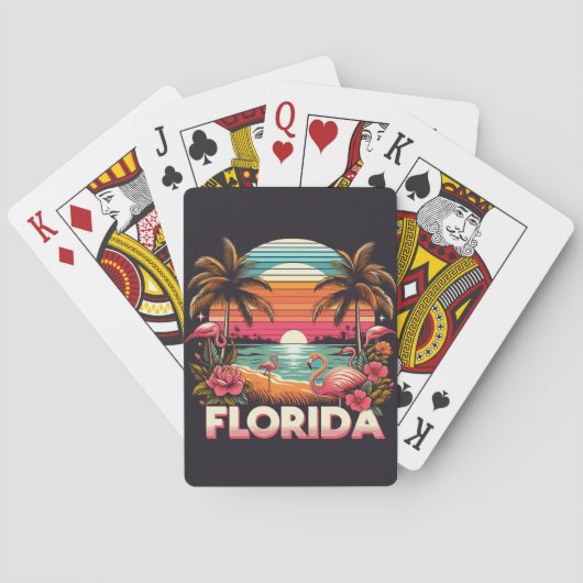 Altes Florida Spielkarten (Rückseite)