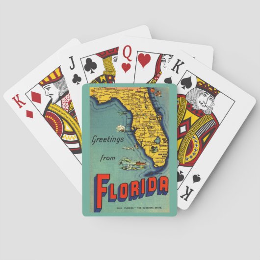 Altes Florida Spielkarten (Rückseite)
