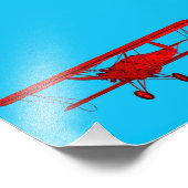 Altes Flugzeug Fotodruck (Ecke)