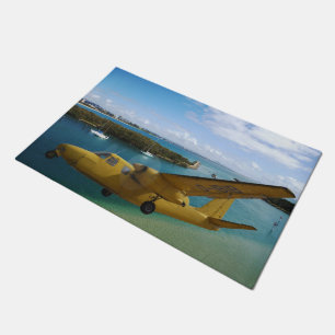 Altes Flugzeug Fußmatte