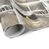 Altes Flugzeugpropeller-Monochrom Geschenkpapier (Rolleneckpunkt)