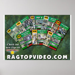 Altes Flusspaintball-Video-Plakat Poster