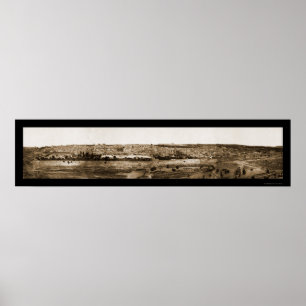 Altes Foto 1865 Jerusalems Panview Poster