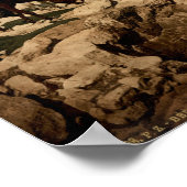 Altes Foto der Beduinen im Heiligen Land Poster (Ecke)