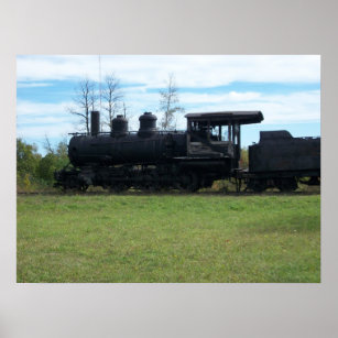 Altes Foto der Lokomotive Poster