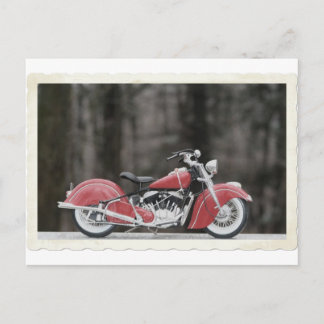 Altes Foto für Motorräder Postkarte