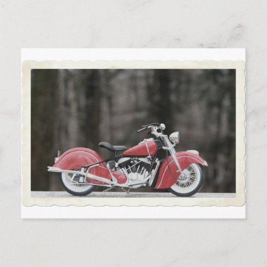 Altes Foto für Motorräder Postkarte (Vorderseite)