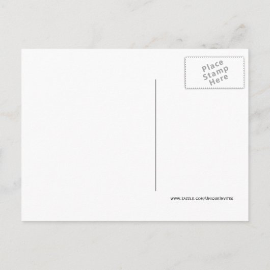 Altes Foto Save the Date Postkarten - Modernes Sch (Rückseite)