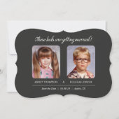 Altes Foto Speichern Sie die Datumshalterung Die Save The Date (Vorderseite)