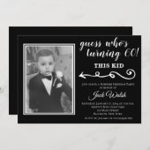 Altes Foto Überraschung Geburtstagsparty Einladung (Vorne/Hinten)