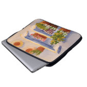 Altes französisches Land Sonnige Außenschirme Laptopschutzhülle (Vorne Knopf)