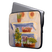 Altes französisches Land Sonnige Außenschirme Laptopschutzhülle (Vorderseite Links)