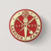 Altes Freiheits-Arbeits-Party-Logo Button (Vorderseite)