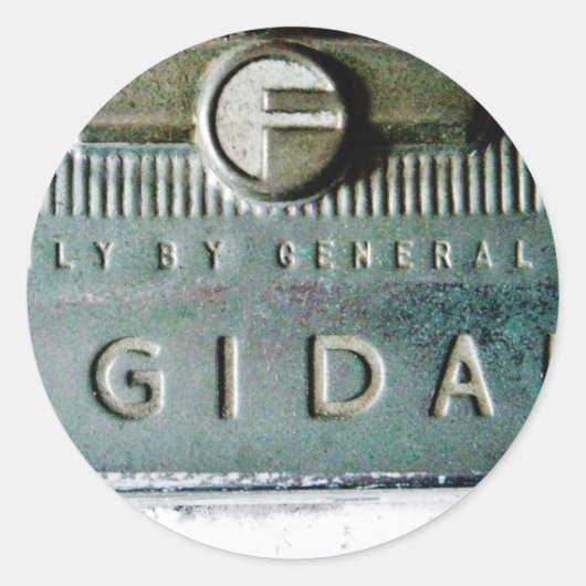 Altes frigidisches Foto Runder Aufkleber (Vorderseite)