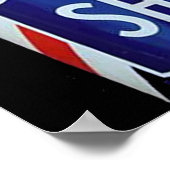 altes Friseurwerkszeichen Poster (Ecke)