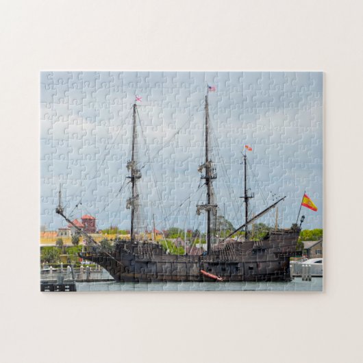 Altes Galleon Schiff Florida. Puzzle (Horizontal)