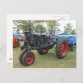 Altes Gas Motor Traktor Postkarte (Vorne/Hinten)