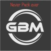 Altes gbm Aufkleber mit Motto (Vorderseite)