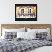 Altes Gebäude Balkone, Limassol, Zypern Leinwand (Insitu (Schlafzimmer))