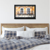 Altes Gebäude Balkone, Limassol, Zypern Leinwand (Insitu (Schlafzimmer))