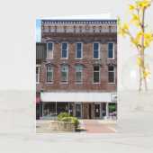 Altes Gebäude in Washington, Iowa Karte (Gelbe Blume)