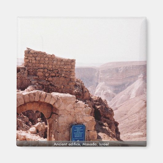 Altes Gebäude, Masada, Israel Magnet (Vorne)