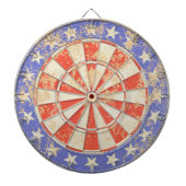 Altes gebrochenes Dartboard USA-Flagge Dartscheibe (vorne)