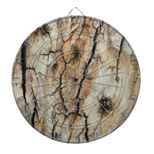 Altes gebrochenes hölzernes natürliches dartscheibe