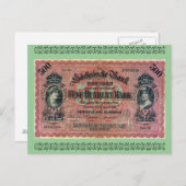 Altes Geld: 500 deutsche Mark Postkarte (Vorne/Hinten)