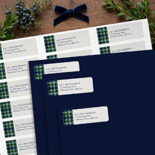 Altes Geld Black Watch Tartan Karo Rücksendeadress