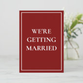 Altes Geld chic Vintage Save the Date Einladung (Stehend Vorderseite)