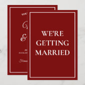 Altes Geld chic Vintage Save the Date Einladung (Vorne/Hinten)