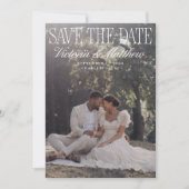 Altes Geld Editorial Foto Save the Date Einladung (Vorderseite)