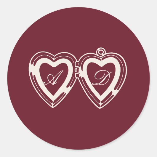 Altes Geld Eleganter Hochzeitaufkleber Runder Aufkleber (Vorderseite)