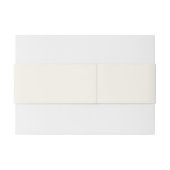 Altes Geld Elfenbein Hochzeit Einladungsbanderole (Rückseitenbeispiel)