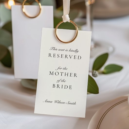 Altes Geld Elfenbein reserviert Platz Tag