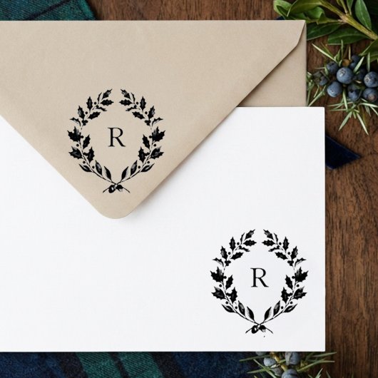 Altes Geld Erbe Holly Monogramm Wappen Permastempel