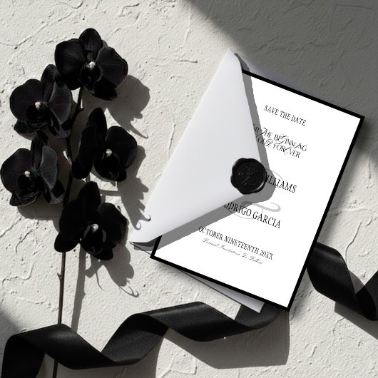 Altes-Geld-Flat-Save-the-Date-Karte Save The Date