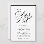 Altes Geld Foto Flat Save The Date Karte (Vorderseite)