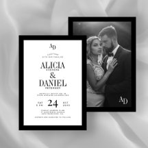 Altes Geld klassisches Schwarz-Weiß-Foto Hochzeit
