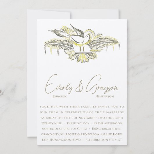 ALTES GELD, LIEBE VÖGEL, EINLADUNG (Vorderseite)