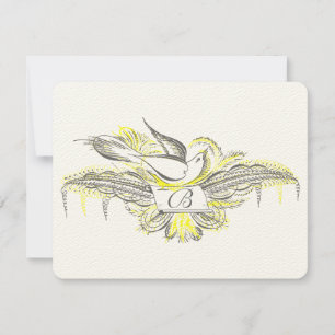 ALTES GELD, LIEBE VÖGEL, RSVP KARTE