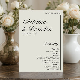 Altes Geld Minimalistisches Ecru White Wedding Pro Programm