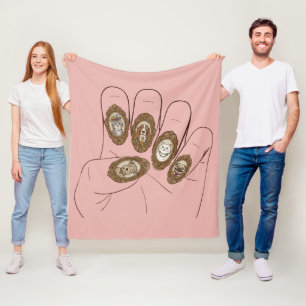 Altes Geld Nägel Fleecedecke